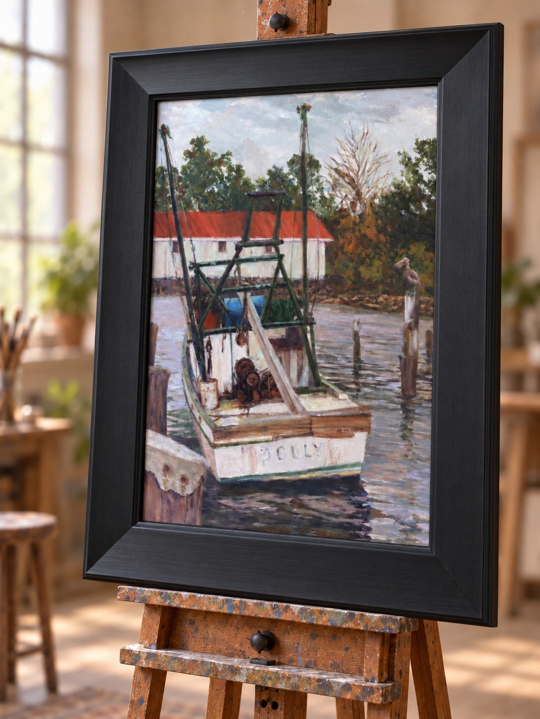Working boat at a Lowcountry dock