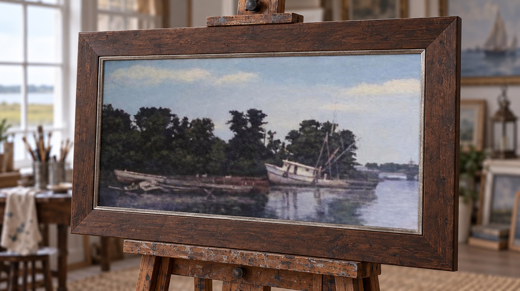 Panoramic Lowcountry waterfront